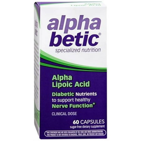 alpha betic Acide alpha-lipoïque 60 capsules Capsules (paquet de 4)