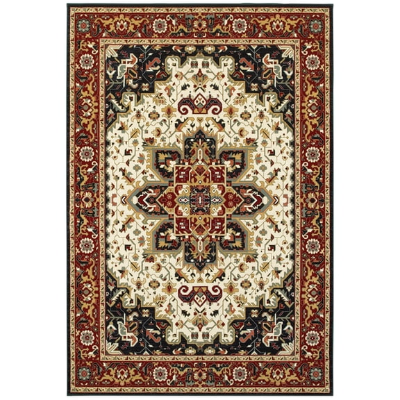 Moretti Nepal Area Rug 096W1 Red Vines Petals 2' 3" x 7' 6" Rectangle