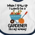 thumbnail image 4 of Inktastic Gardening Future Gardener Like Mommy Boys or Girls Baby Bib, 4 of 4