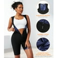 thumbnail image 5 of Vaslanda Sauna Suit for Women Sweat Vest Waist Trainer 3 in 1 Slimming Full Body Shaper Workout Top, 5 of 7