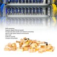 thumbnail image 4 of 100pcs RJ45 CAT6e Pass Through Connectors, Pure Copper, Shielded, Plug And Play, Ethernet Cable Crimp Ends For Reliable Transmission And Gigabit Speed, 4 of 8