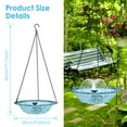 thumbnail image 2 of Hanging Bird Bath Fountain USB Powered Hanging Bird Water Feeder Easy Install Garden Hummingbird Bath Feeder Bowl for Patio Porch Yard, 2 of 13