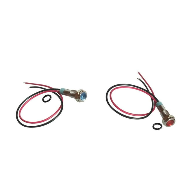Luz indicadora de metal LED Yotijar 2 Unids 6mm AC220V roja