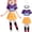 Purple, variant on Popular Singer Costume Girls Halloween Costumes Outfit with Accessories Birthday Party Dress Up Sets Stage Performance Role Play Apparel for Kids