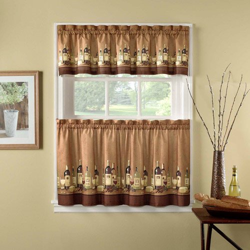 CHF & You Wines Tier Curtain Complete Window Set