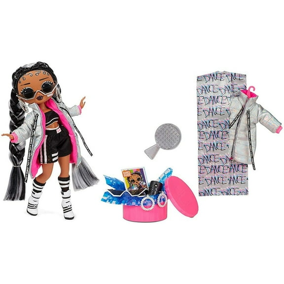 LOL Surprise Lol Surprise Omg Dance Dance Dance B-Gurl Fashion Doll With 15 Surprises Including Magic Blacklight, Shoes, Hair Brush, Doll Stand And Tv Package