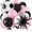 Black Pink - Football, variant on Burnt Orange and Blue Fall Balloons, 12 Inch 35PCS Dusty Blue Orange Taupe Peach Balloon, Fall Balloons for Birthday Baby Shower First Fall Thanksgiving Autumn Harvest Market Themed Party Decorations