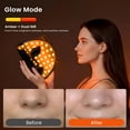thumbnail image 6 of Morfone Red Light Therapy Mask for Face, 4 Modes LED Face Mask, 850NM Infrared & Red Light Mask, 400 LEDs, Eye Protection & Timing Function at Home, Travel, 6 of 10