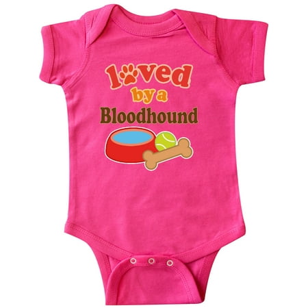

Inktastic Bloodhound Loved by a (Dog Breed) Gift Baby Boy or Baby Girl Bodysuit