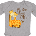 thumbnail image 4 of Inktastic My Oma Loves Me Boys or Girls Long Sleeve Baby Bodysuit, 4 of 5