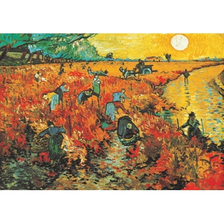 Vincent Van Gogh Shirt - The Red Vineyard at Arles, c.1888 Art Print By Vincent van Gogh