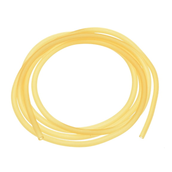 Uxcell Natural Latex Rubber Tubing 1.6mm ID 3.2mm OD 3.3ft Highly Elastic for Sports Exercise Fitness