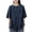 Blue, variant on Women's Plus Size T Shirts Crew Neck Short Sleeve Patchwork Solid Color Pullover Tops Casual Loose Tees (4XL, Blue)