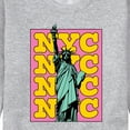 thumbnail image 3 of Instant Message - NYC Statue Of Liberty - Men's Crew Neck Fleece Pullover, 3 of 6