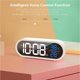 thumbnail image 4 of Wosthever Reloj despertador digital Reloj de música LED activado por voz recargable Reloj digital para niños con volumen de alarma ajustable De coser blanco Wosthever HA041467-01, 4 of 6