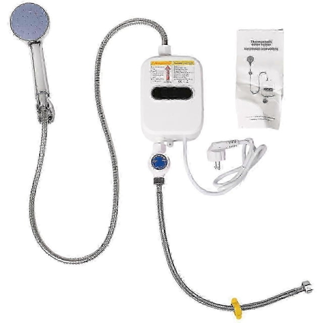 220V 3500W Instant Hot Water Heater Shower Electric Tankless Heater for Bathroom Faucet EU Plug