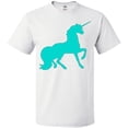 thumbnail image 3 of Inktastic Aqua Unicorn T-Shirt, 3 of 5