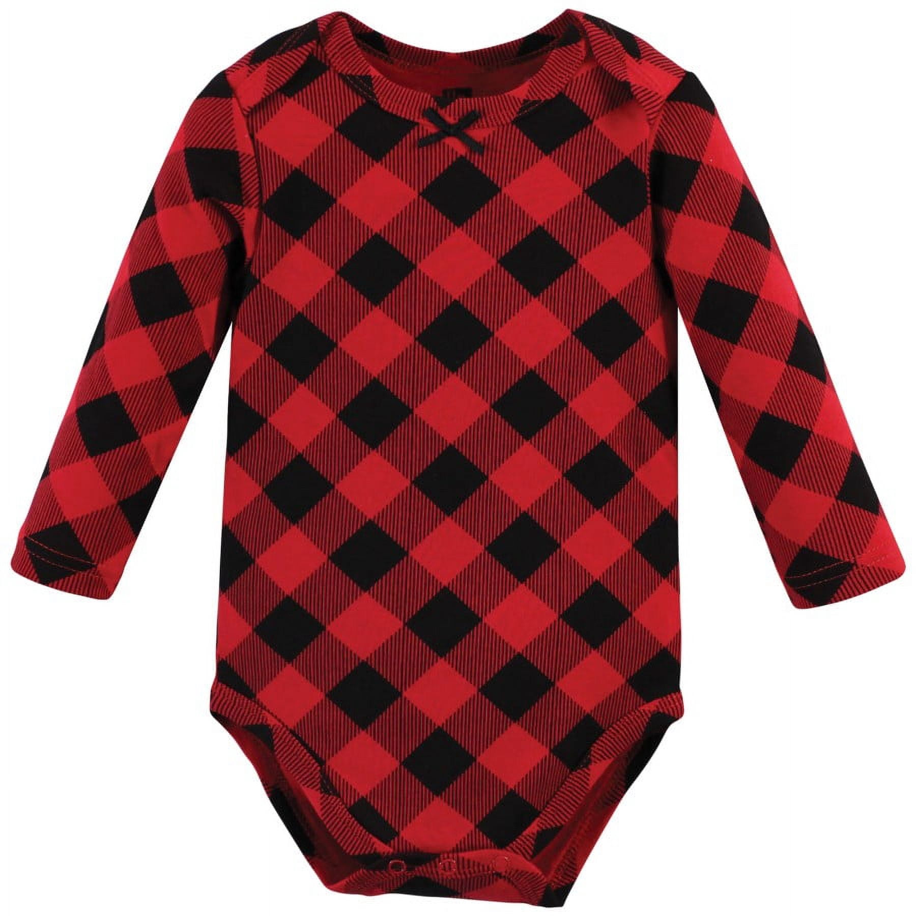 Hudson Baby Cotton Long-Sleeve Bodysuits, 3-Pack, Newborn- 24 Months