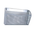 thumbnail image 1 of Abbracc Wall Mounted Mesh File Holder Display Rack Display Stand Metal Magazine Rack Silver, 1 of 9