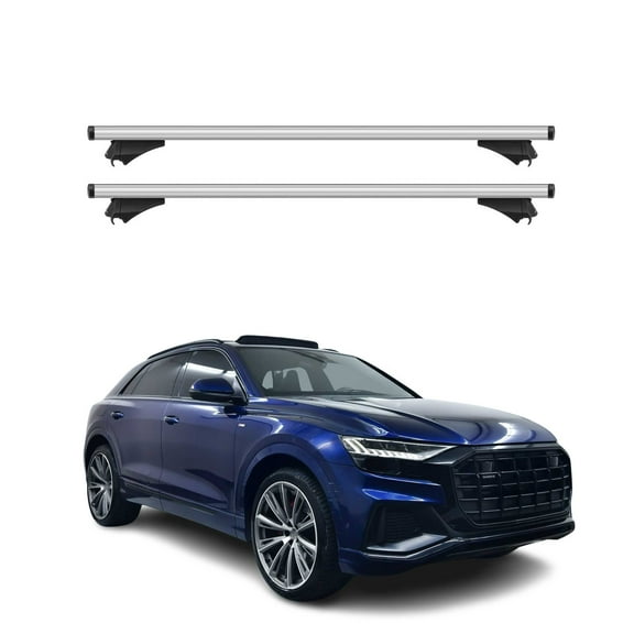2019-2026 Audi Q8 Roof Rack Cross Bars Silver