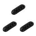 thumbnail image 3 of braveheart Silicone Cable Winder Desktop Management Clip Cable Holders Cable Organizer Good black 3Set, 3 of 6