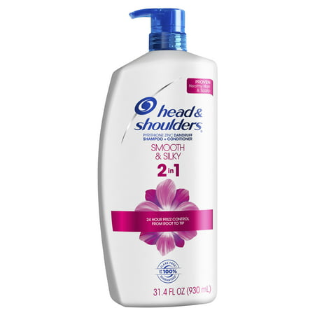 Head and Shoulders Smooth & Silky 2in1 Dandruff Shampoo and Conditioner, 31.4 fl