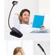 thumbnail image 2 of Lámpara de lectura LED recargable con clip, modos de brillo y colores, ideal para leer en la cama y viajar., 2 of 5