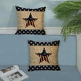 thumbnail image 3 of 4th of July Pillow Covers 18x18 Pack of 2 Independence Day American Stars Throw Pillow Covers Outdoor Decoration,Memorial Day Patriotic Vintage Pillowcase Decorative Cushion Case for Home Sofa, 3 of 6