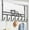 Black, variant on Black Cat Design Behind The Door Hooks - No Drill Door Hanger with 7 Hooks, Heavy Duty Metal Coat Rack for Bedroom Kitchen Bathroom