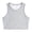 Grey, variant on XINXIAOO Girls Orange Crop Tank Tops Breathable Workout Sleeveless Dance Yoga Athletic Casual Tight Kids 6-8 Years