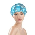 thumbnail image 2 of Dolphin Shower Cap, Reusable Bath Hair Hat for all Hair Lengths Hair Cover with Elastic Band Double Waterproof Layers Bathing Hat, 2 of 5