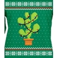thumbnail image 4 of Old Glory Womens Cactus Prickly Pear Tree Ugly Christmas Sweater Long Sleeve T Shirt, 4 of 6