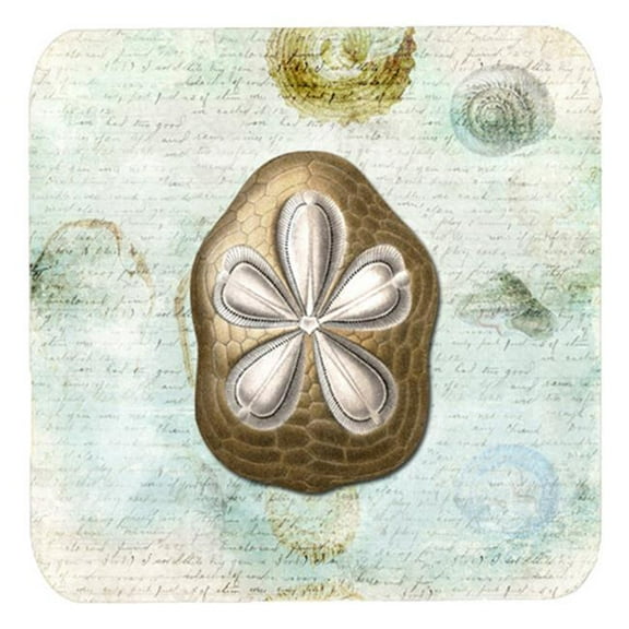 Sand Dollar Foam Coasters - Set Of 4, 3.5 x 3.5 In.