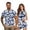 Blue Hibiscus Print, variant on KUIFORTI Funny Couple Golf Shirts Blue Vintage Daisy Moisture Wicking Mens Hawaiian Shirt for Golf,Tennis,Hiking,Running,Gym Cooling Shirts for Men Soft and Comfortable