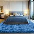 thumbnail image 7 of ZENELESS Large Fluffy Area Rugs for Living Room,8x10 Shag Rectangular Carpets for Bedroom, Cobalt Blue, 7 of 7