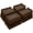 Brown 8 Pack, variant on Bed Risers 3 Inch Heavy Duty,Oversized Couch Risers, Extra Wide Furniture Risers for Sofa Table Desk Headboard Chair Lifting,Rectangle Risering Blocks Support 6000 lbs(6 Pack Black)