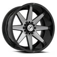 thumbnail image 2 of 20x10 XF Off-Road XF-236 Gloss Black & Brushed DDT Wheel 5x5/5x5.5 (-12mm), 2 of 2