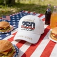 thumbnail image 6 of America 250 Years of Freedom Baseball Cap, USA 250th Anniversary Hat Commemorative Cap with Patriotic Print, 250 Anniversary USA Hat for Men Women, White, 6 of 7