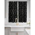 thumbnail image 2 of Sparrow Living Room Curtains 2 Panel, Spring Birds on The Branches Vintage Country Black Cafe Window Treatment, Extra Long Farmhouse Bedroom Bathroom Kitchen Curtains Drapes 104"x72", 2 of 6