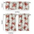 thumbnail image 6 of Kitchen Curtains 36 Inch Short - 3 Panel Set, Crab Sea Life Theme, Rod Pocket Window Curtain, 100% Polyester for Tropical Farmhouse Kitchen, Nautical Decor, Easy Wash, 6 of 6