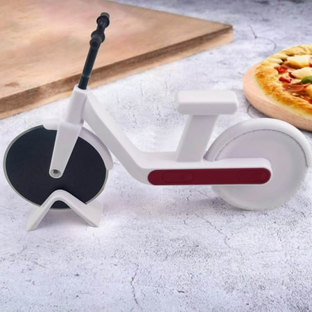 

Yedhsi Knives Bike Style Stainless Steel Pizza Cutter Bicycle Chopper Cutting Knife Roller Dual Slicer-Kitchen Bike Roller Pizza Cutter Tool