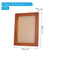thumbnail image 2 of Unique Bargains 4x6 inch Wooden Picture Frames, 4 Pcs Display, Brown, 2 of 5