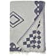thumbnail image 3 of Bersuse 100% Cotton Bahamas Dual Layer Turkish Towel - 37x70 Inches, Dark Blue, 3 of 10