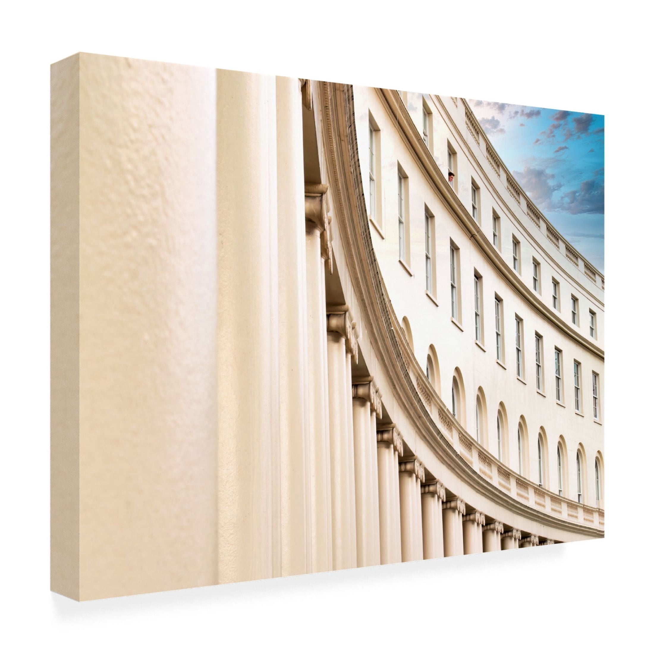Canvas Wall Art - Mark A Paulda 'Regents Park Crescent Columns II' Wall Art for Living Room, Bedroom, or Office Décor by Trademark Fine Art - 47 x 35 Inches