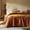 Burnt Orange, variant on Velvet Quilt Oversized California King-120''x120'', Lightweight Black Velvet Comforter Set with 2 Pillow Shams, Soft Oversized Bedspread Coverlet Quilted Bedding Set for All Season
