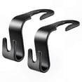 thumbnail image 1 of 2-Pack Open Hook for Car Seat Back Storage Accessory Multifunctional Pendant Hanger Silver Tone Universal Fit for Vehicles, 1 of 5