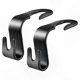 thumbnail image 1 of 2-Pack Open Hook for Car Seat Back Storage Accessory Multifunctional Pendant Hanger Silver Tone Universal Fit for Vehicles, 1 of 5
