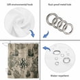 thumbnail image 5 of Medieval Octopus Waterproof Fabric Shower Curtain,Vintage Nautical Boat Retro Map Waterproof Fabric Shower Curtain for Bathroom Curtains Bathtubs Hotel Shower Curtains with 12 Hooks Long 72x78in, 5 of 8