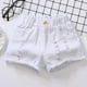 thumbnail image 2 of Odeerbi 1-15 Años Niños Niñas Verano Pantalones Cortos Vaqueros Rasgados Dobladillo Crudo Pantalones Cortos Vaqueros de Pantalones Cortos Con Botones Y Bolsillo, 2 of 5