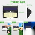 thumbnail image 2 of Foco LED inalámbrico con sensor de movimiento y energía solar para exteriores [Paquete de 3, 138 LED] Resistente al agua, inalámbrico, con 3 modos para jardín y decoración exterior., 2 of 5